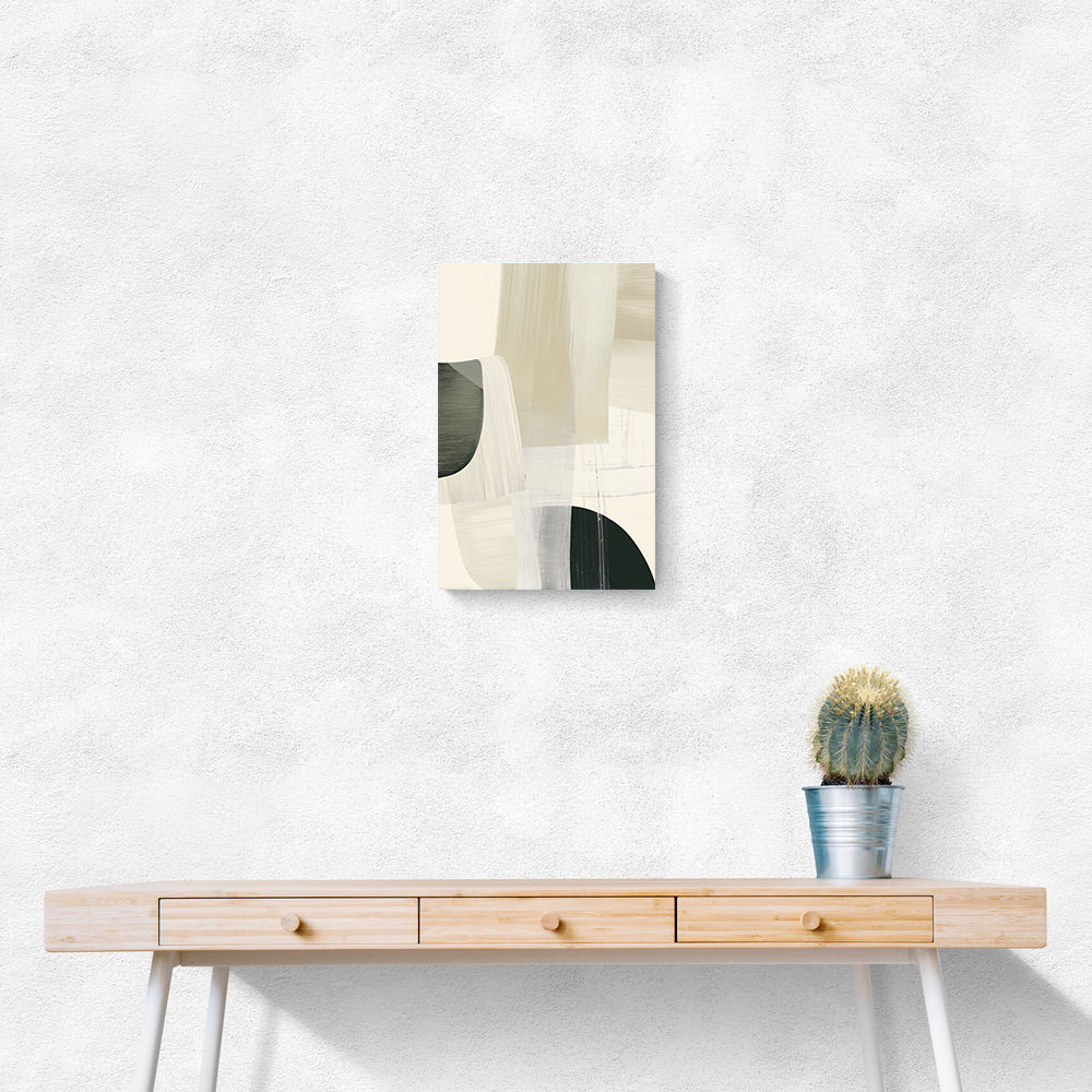 Minimalist Abstract Collage With Overlapping Organic Shapes 32