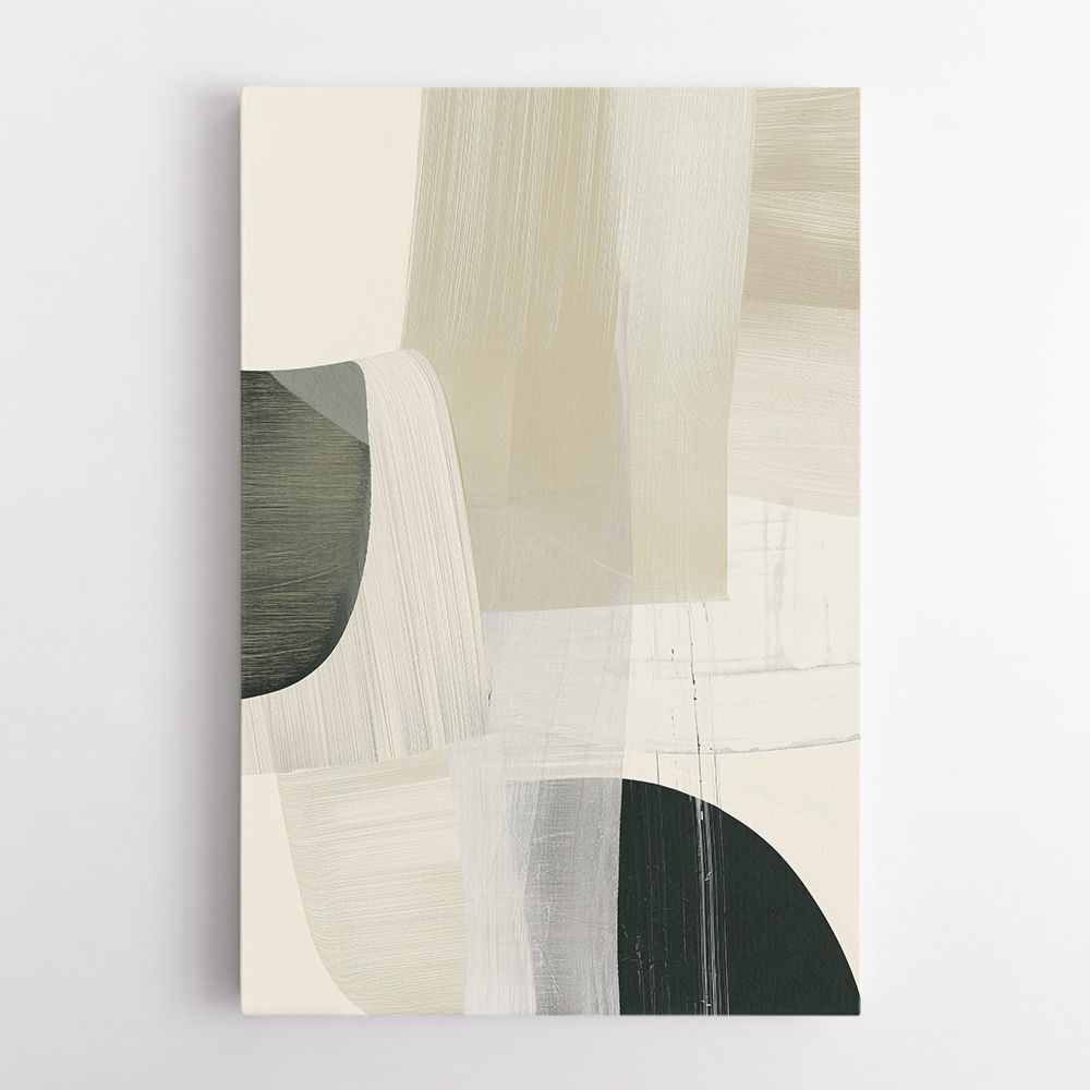 Minimalist Abstract Collage With Overlapping Organic Shapes 32