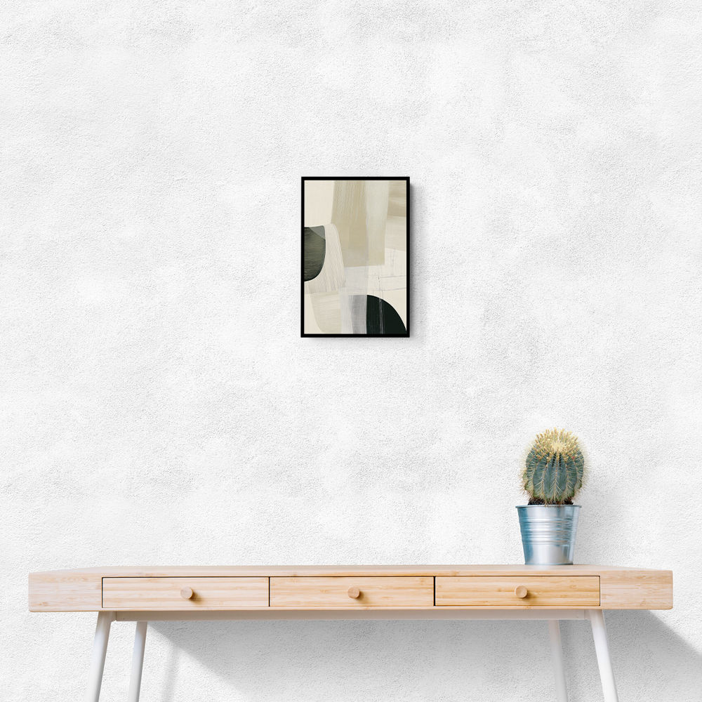 Minimalist Abstract Collage With Overlapping Organic Shapes 32