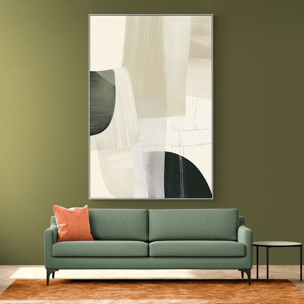 Minimalist Abstract Collage With Overlapping Organic Shapes 32