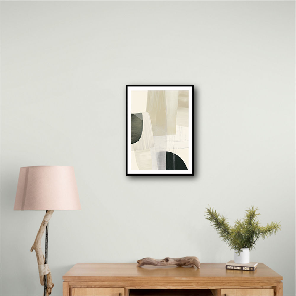 Minimalist Abstract Collage With Overlapping Organic Shapes 32