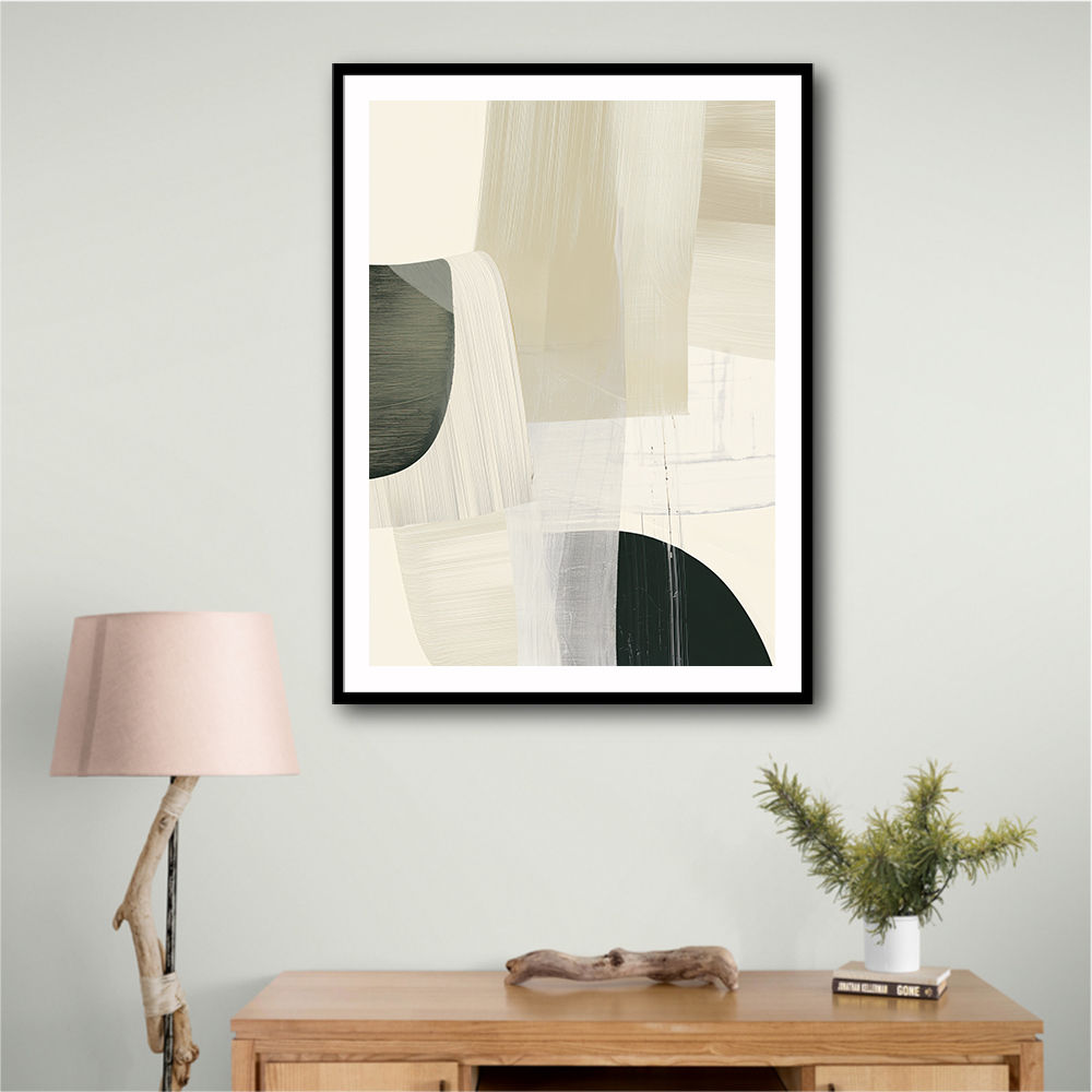 Minimalist Abstract Collage With Overlapping Organic Shapes 32