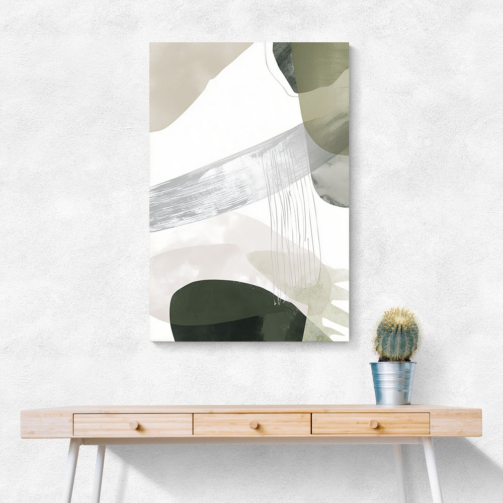 Minimalist Abstract Collage With Overlapping Organic Shapes 35