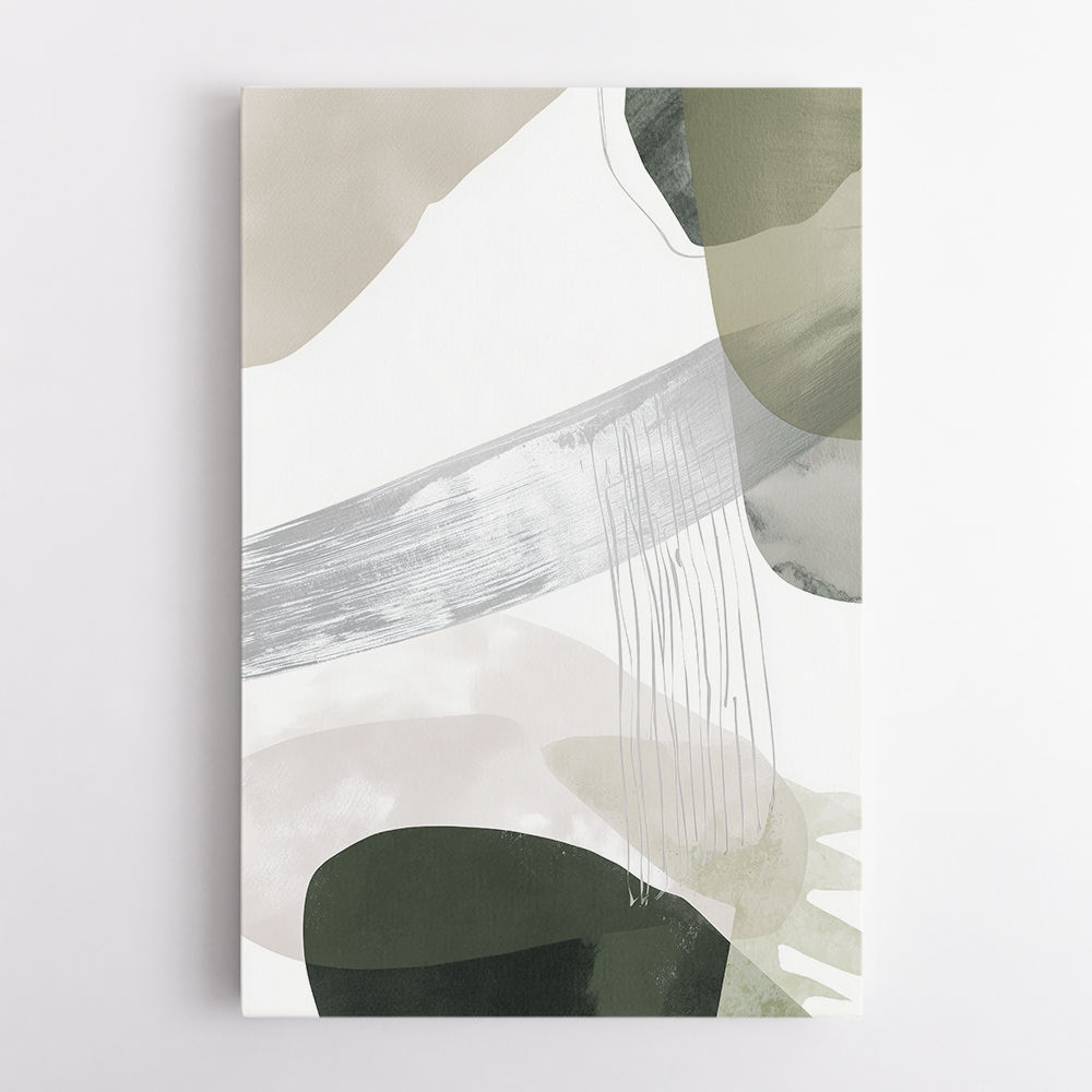 Minimalist Abstract Collage With Overlapping Organic Shapes 35