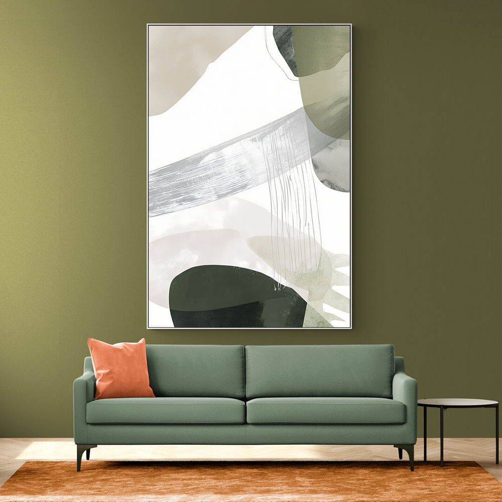Minimalist Abstract Collage With Overlapping Organic Shapes 35
