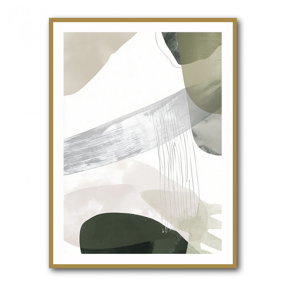 Minimalist Abstract Collage With Overlapping Organic Shapes 35