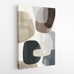 Minimalist Abstract Collage With Overlapping Organic Shapes 38