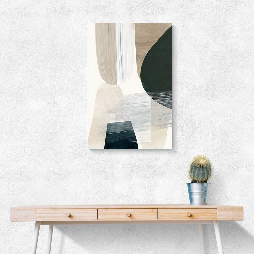 Minimalist Abstract Collage With Overlapping Organic Shapes 41