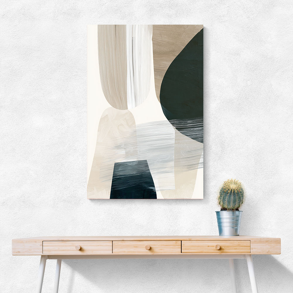 Minimalist Abstract Collage With Overlapping Organic Shapes 41