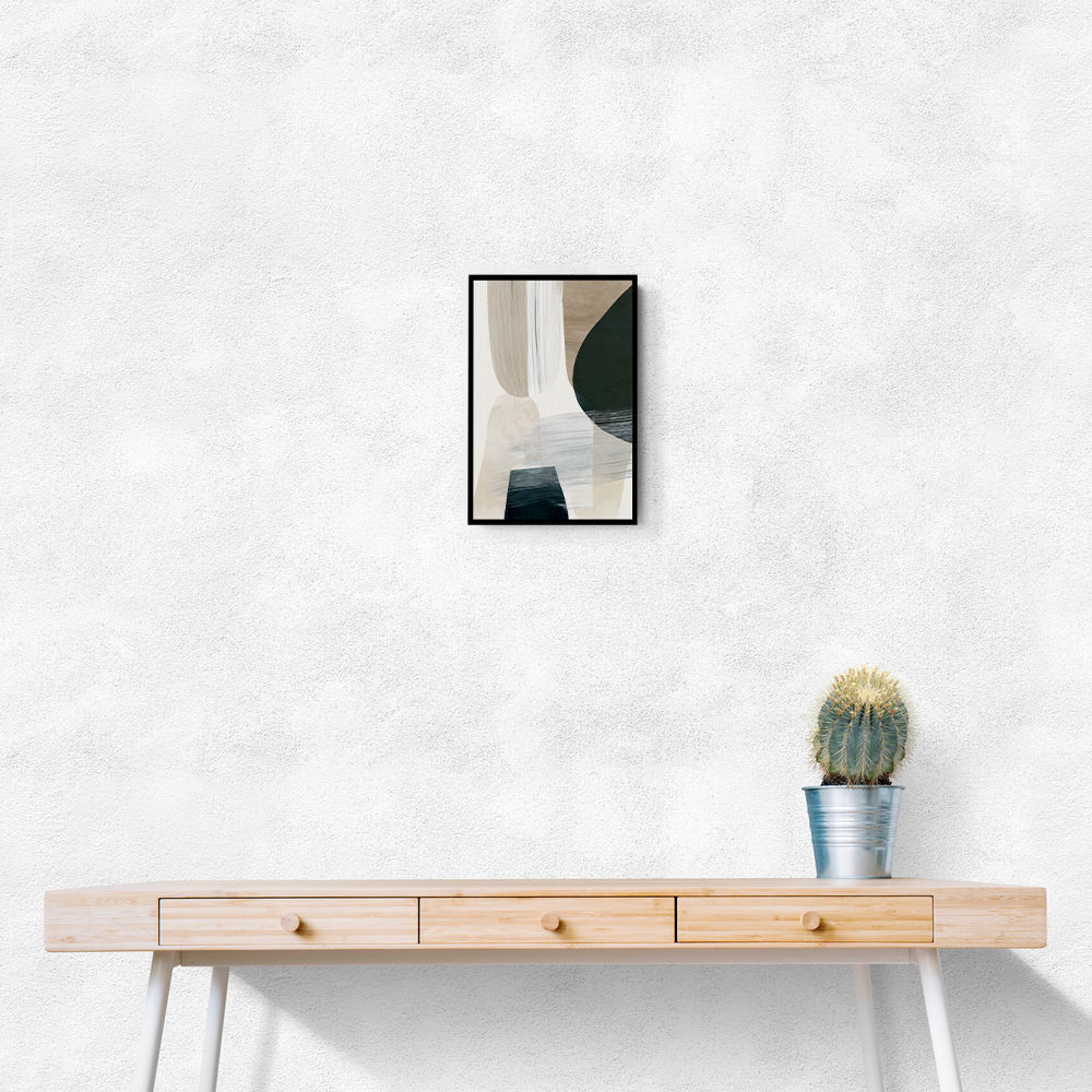 Minimalist Abstract Collage With Overlapping Organic Shapes 41