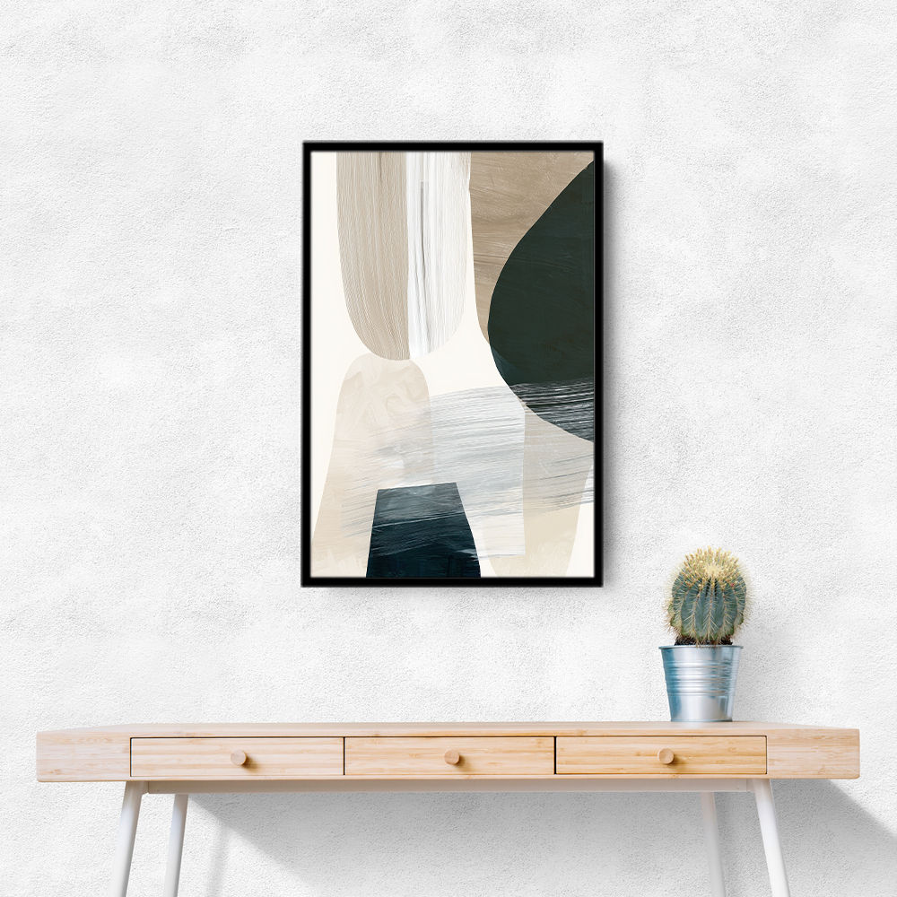 Minimalist Abstract Collage With Overlapping Organic Shapes 41