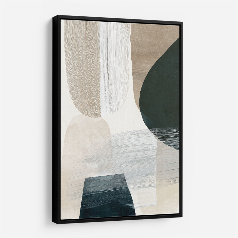 Minimalist Abstract Collage With Overlapping Organic Shapes 41
