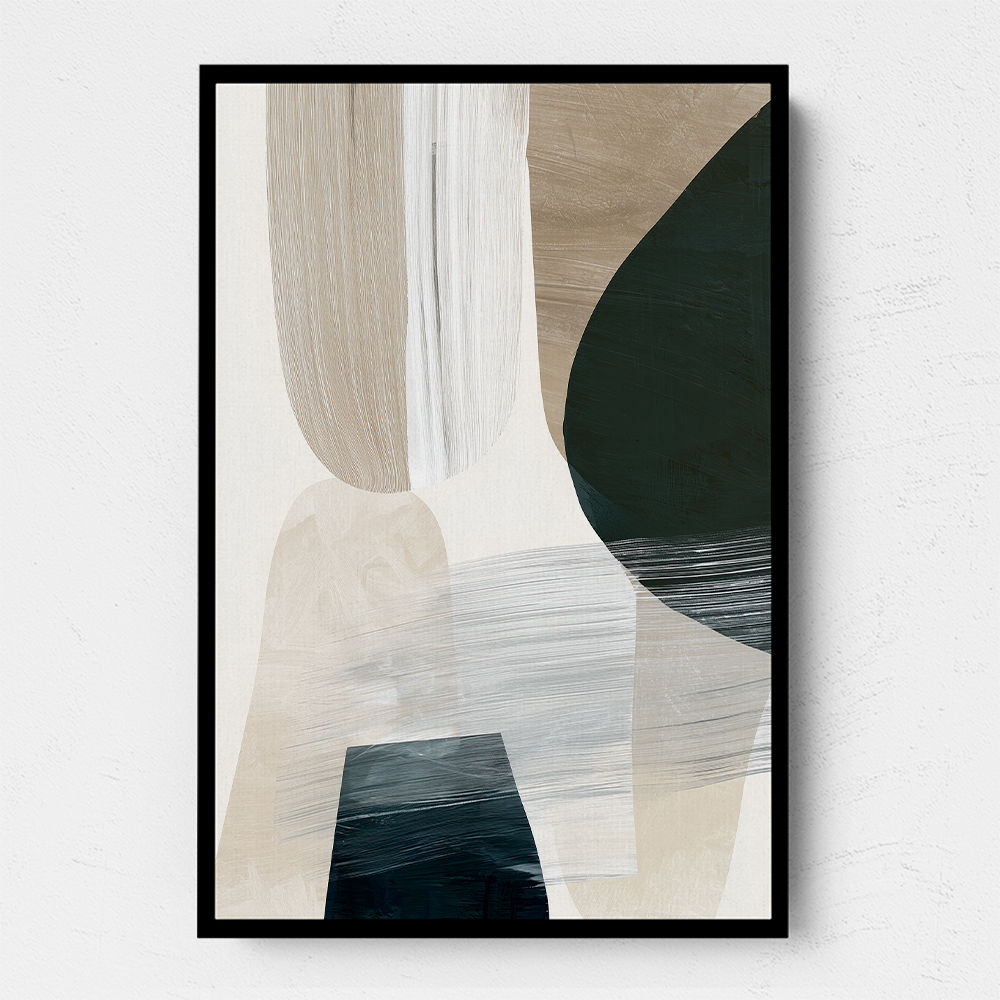 Minimalist Abstract Collage With Overlapping Organic Shapes 41
