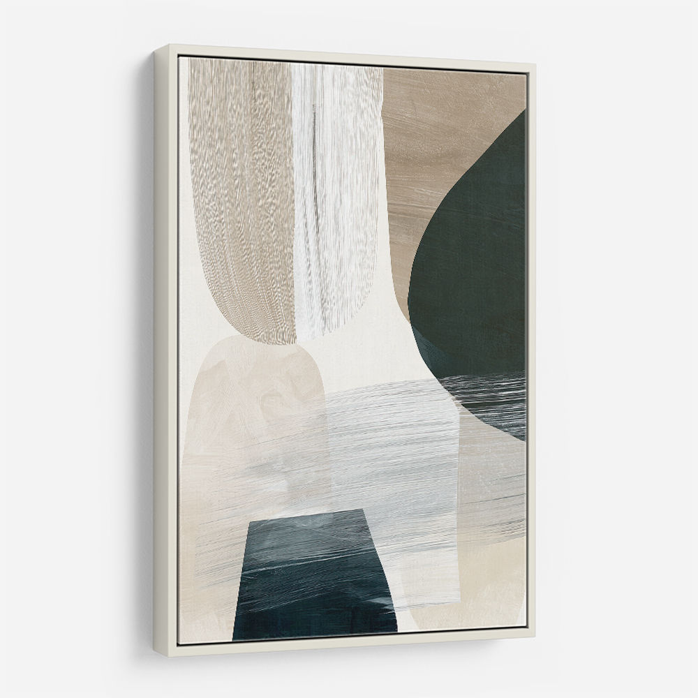 Minimalist Abstract Collage With Overlapping Organic Shapes 41