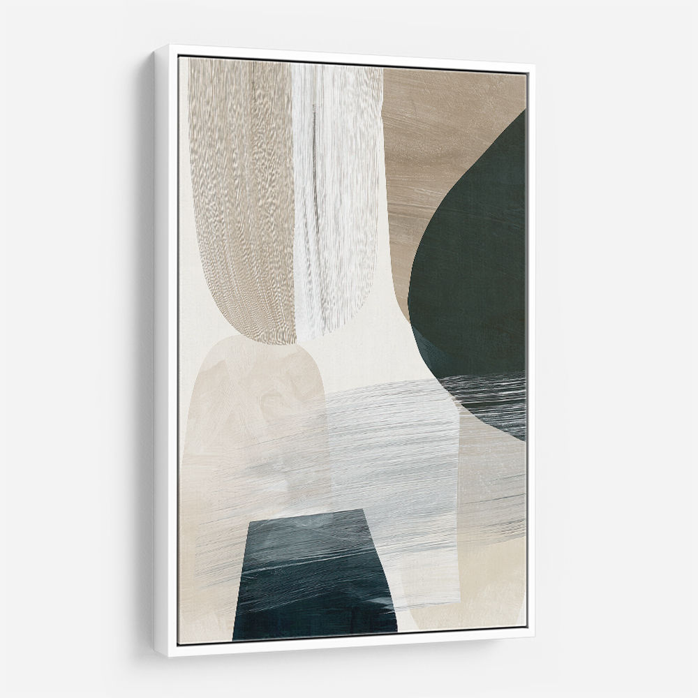 Minimalist Abstract Collage With Overlapping Organic Shapes 41