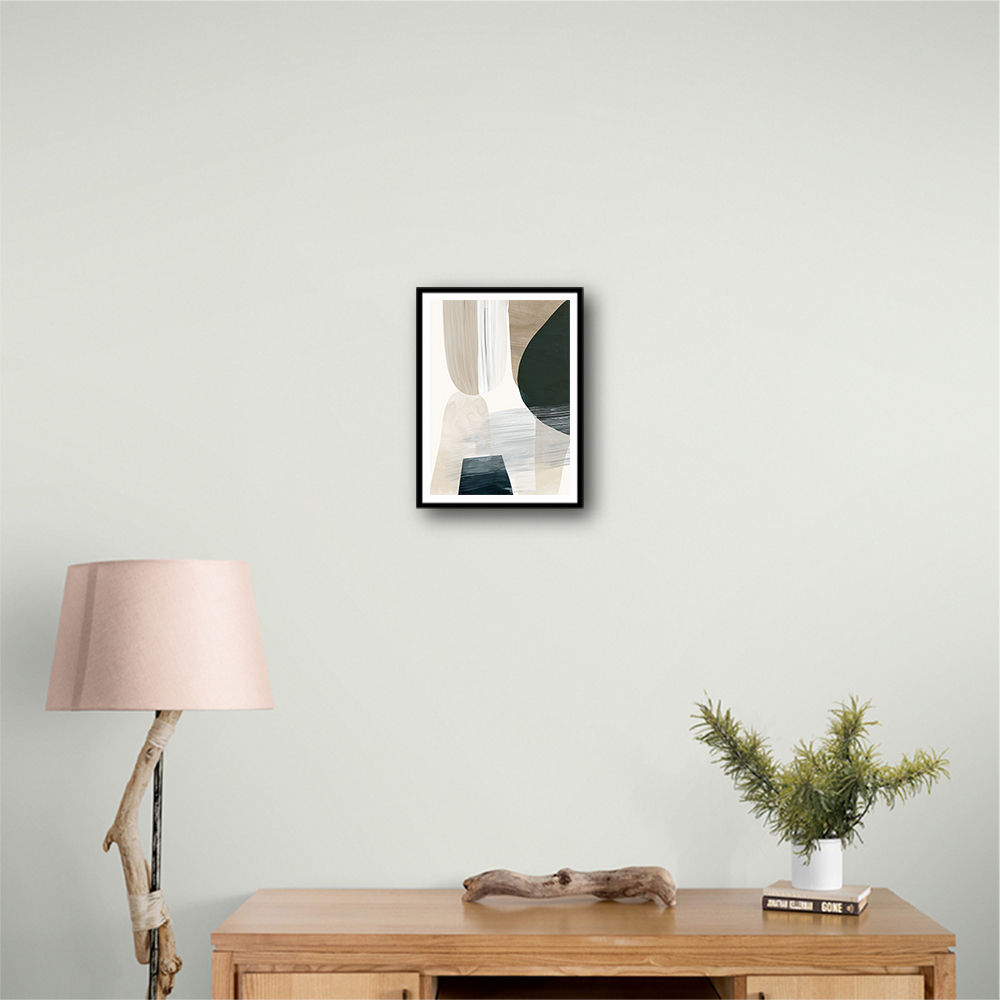 Minimalist Abstract Collage With Overlapping Organic Shapes 41