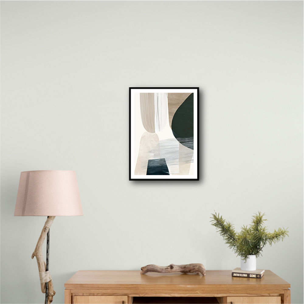 Minimalist Abstract Collage With Overlapping Organic Shapes 41