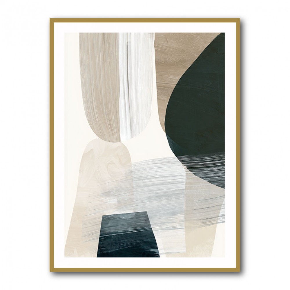 Minimalist Abstract Collage With Overlapping Organic Shapes 41
