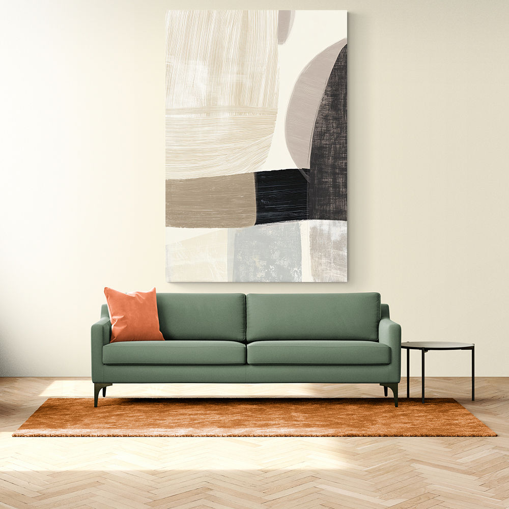 Minimalist Abstract Collage With Overlapping Organic Shapes 42