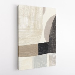Minimalist Abstract Collage With Overlapping Organic Shapes 42