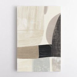 Minimalist Abstract Collage With Overlapping Organic Shapes 42