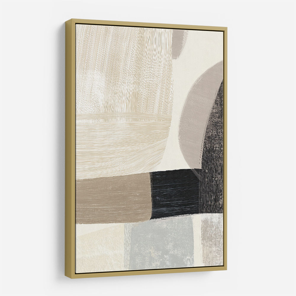 Minimalist Abstract Collage With Overlapping Organic Shapes 42
