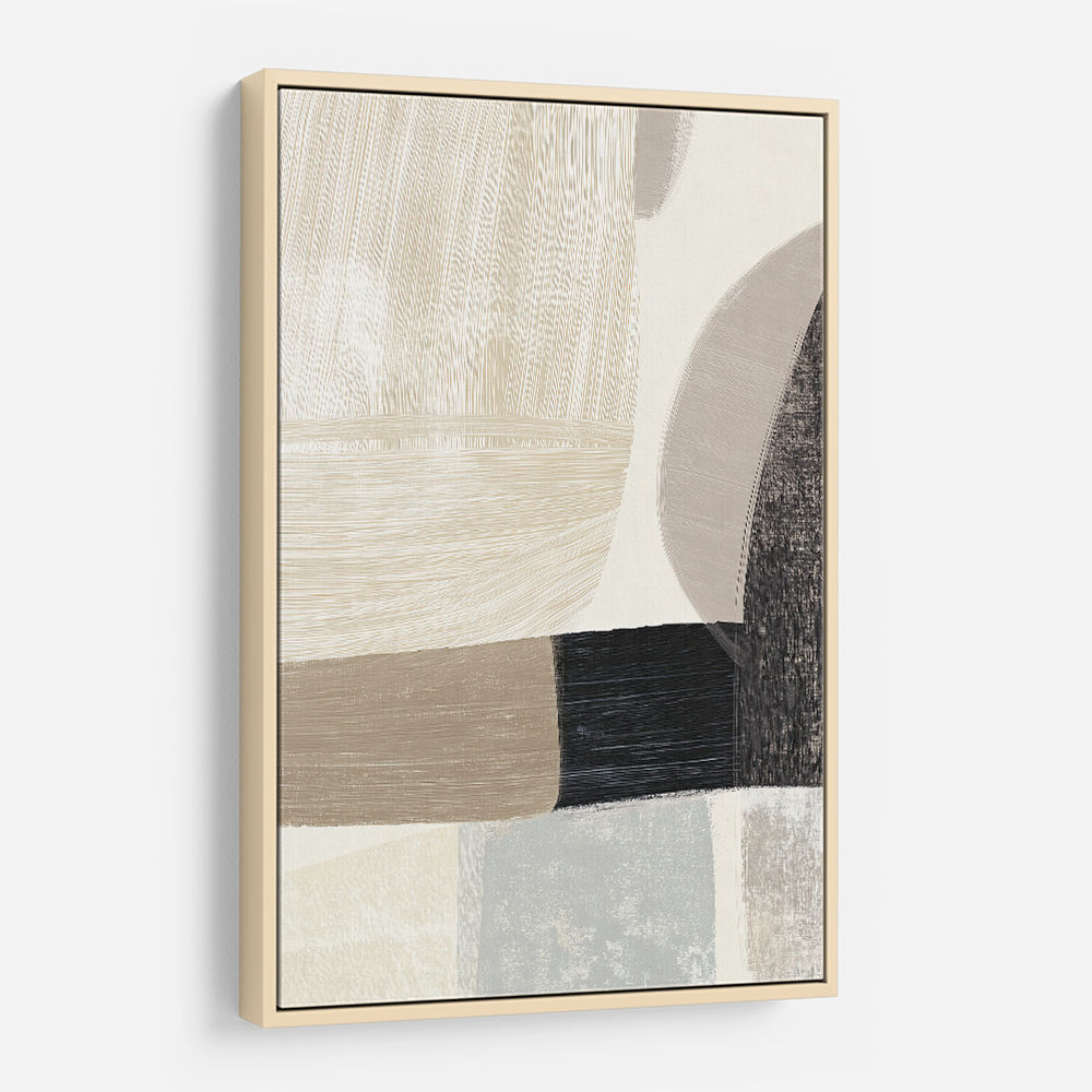 Minimalist Abstract Collage With Overlapping Organic Shapes 42