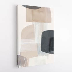 Minimalist Abstract Collage With Overlapping Organic Shapes 46