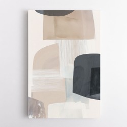 Minimalist Abstract Collage With Overlapping Organic Shapes 46