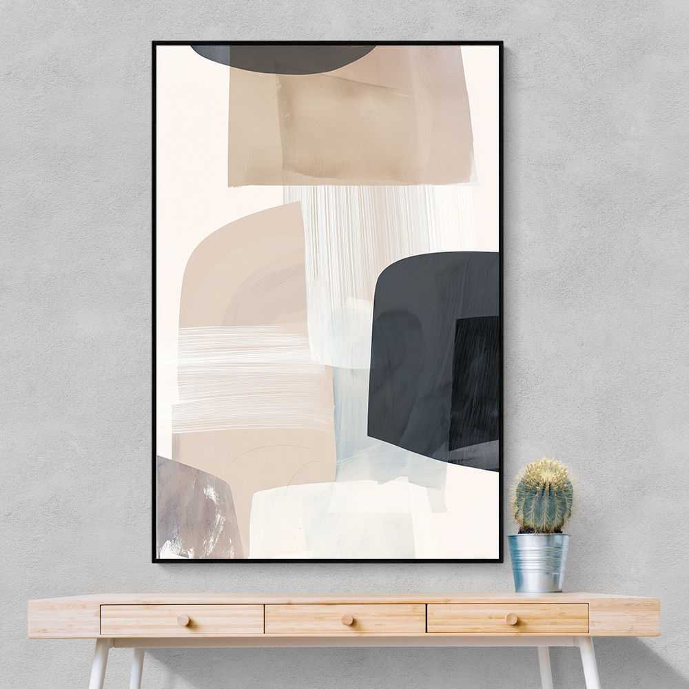 Minimalist Abstract Collage With Overlapping Organic Shapes 46 Minimalist Abstract Collage With Overlapping Organic Shapes 46
