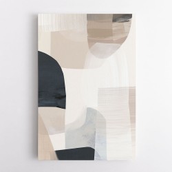 Minimalist Abstract Collage With Overlapping Organic Shapes 47