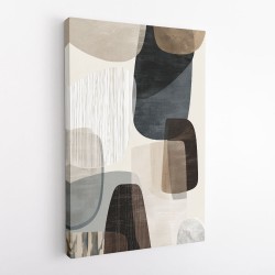 Minimalist Abstract Collage With Overlapping Organic Shapes 48