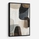 Minimalist Abstract Collage With Overlapping Organic Shapes 48