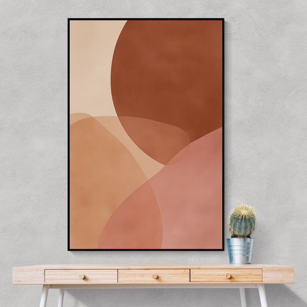Minimalist Abstract Composition With Rounded Organic Shapes 12 Minimalist Abstract Composition With Rounded Organic Shapes 12
