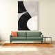 Minimalist Abstract Design With Organic C Curved Shape 1