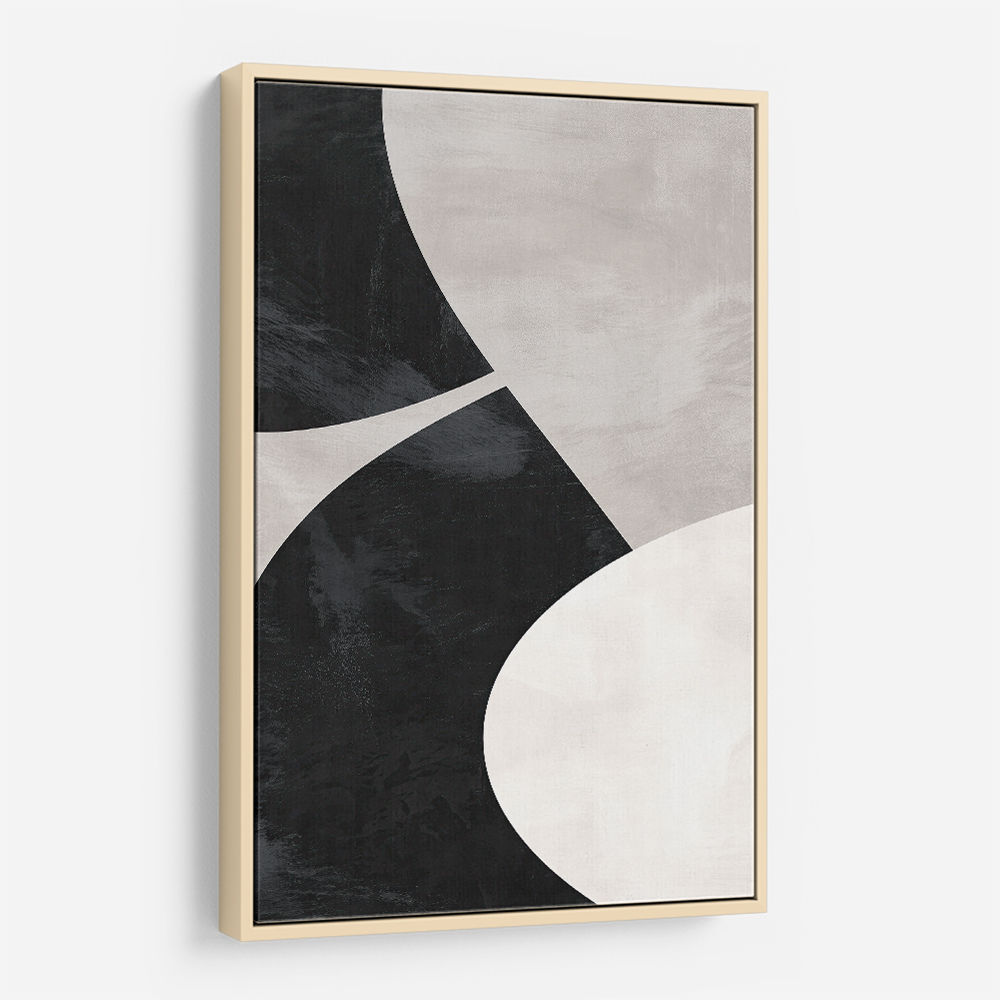 Minimalist Abstract Design With Organic C Curved Shape 1