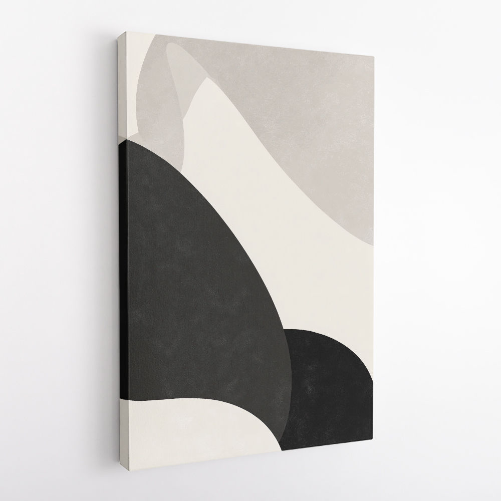 Minimalist Abstract Design With Organic C Curved Shape 2