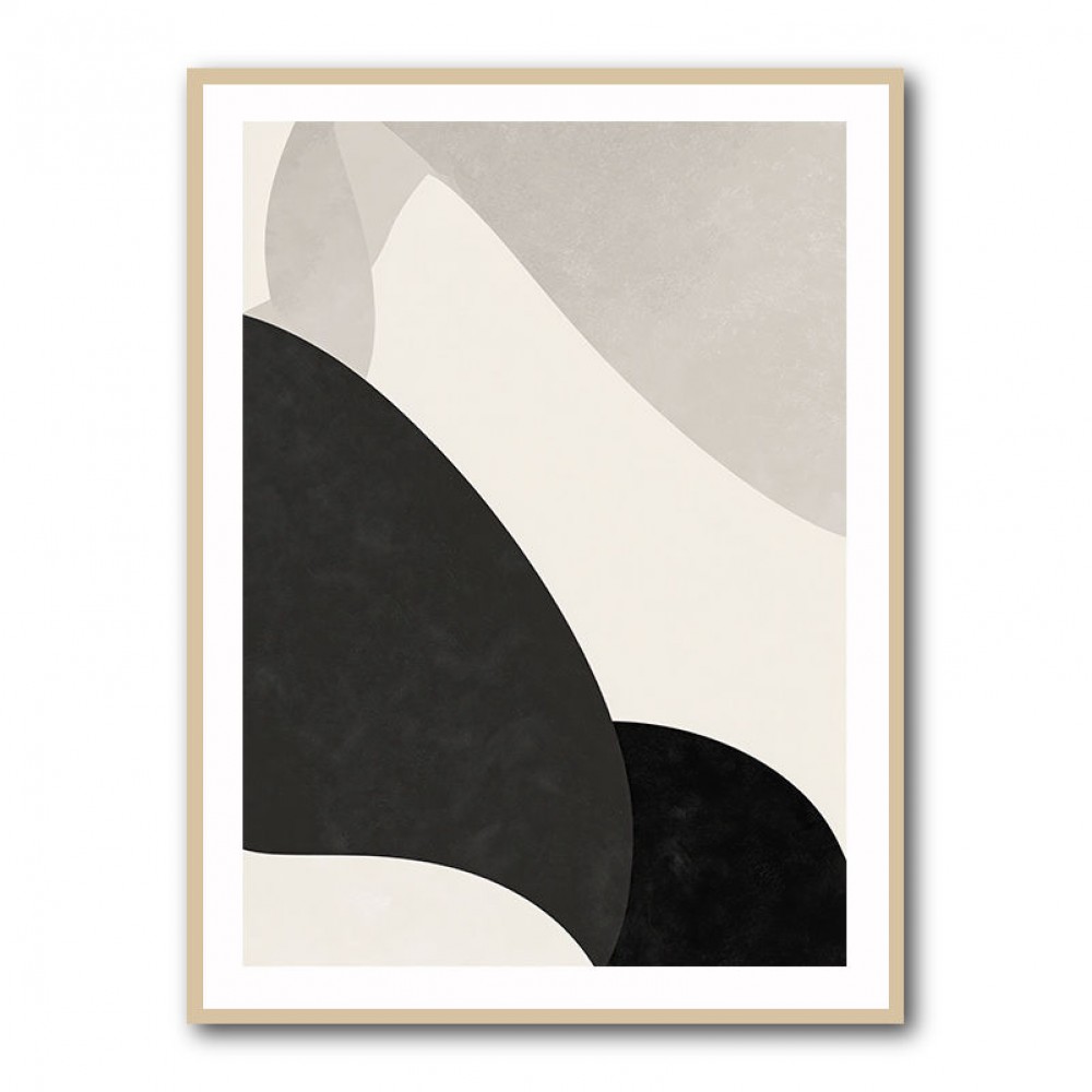 Minimalist Abstract Design With Organic C Curved Shape 2