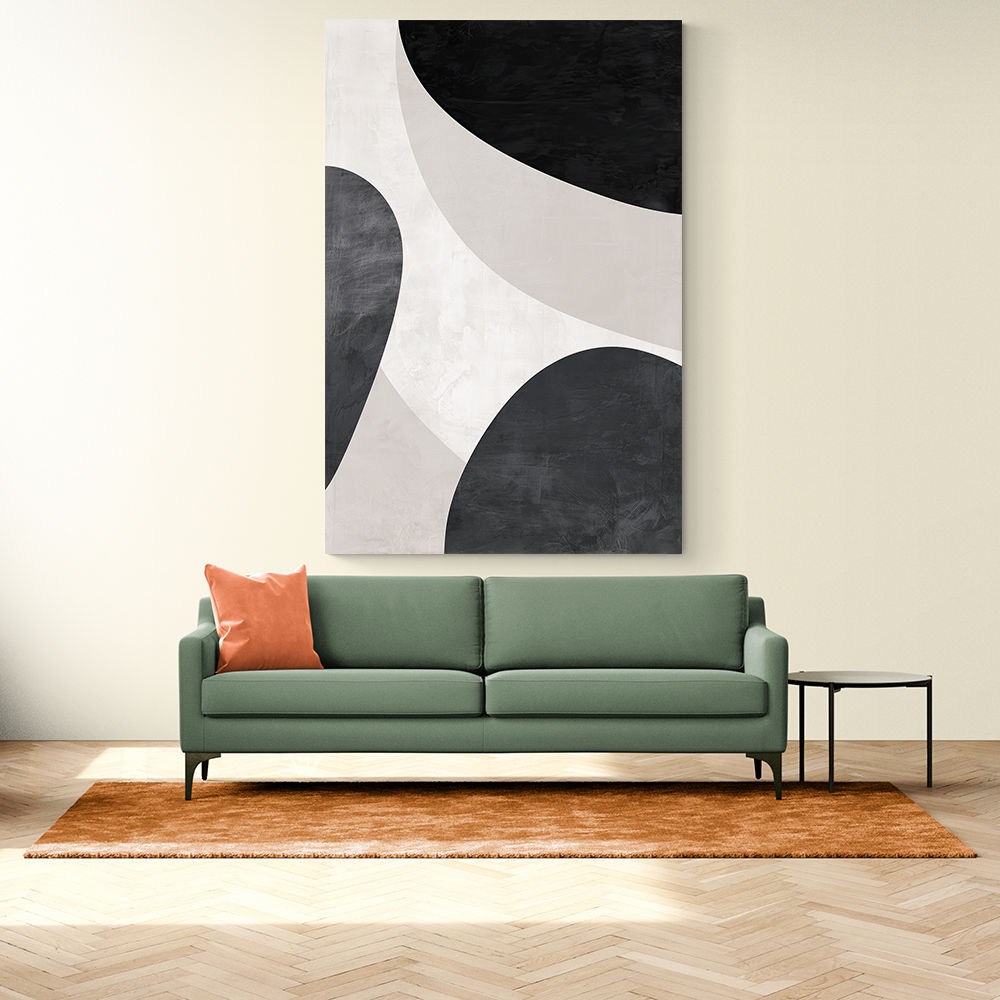 Minimalist Abstract Design With Organic C Curved Shape 3