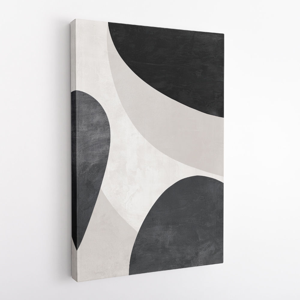 Minimalist Abstract Design With Organic C Curved Shape 3