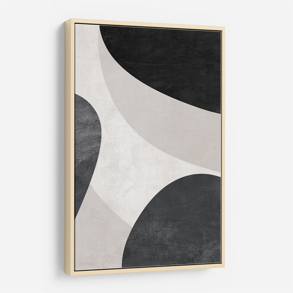 Minimalist Abstract Design With Organic C Curved Shape 3