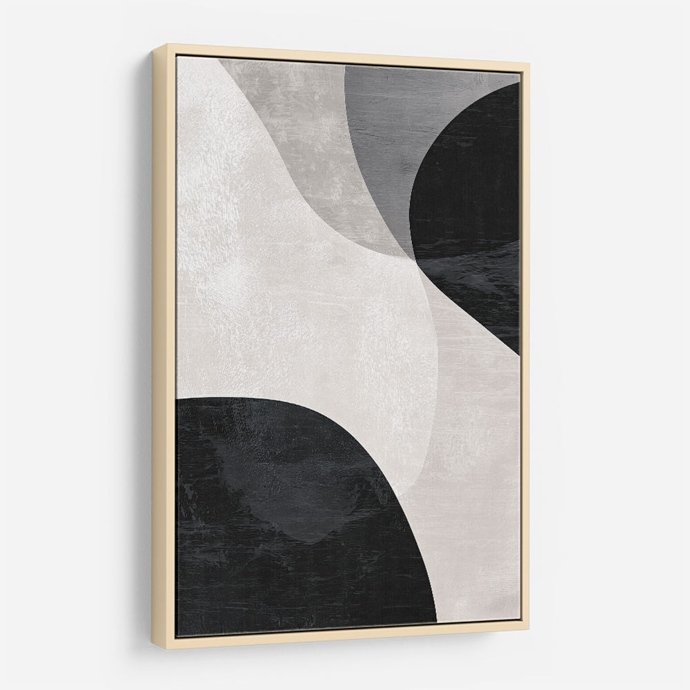 Minimalist Abstract Design With Organic C Curved Shape 4