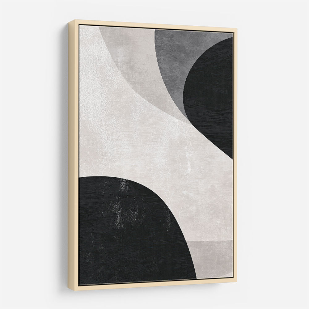 Minimalist Abstract Design With Organic C Curved Shape 5