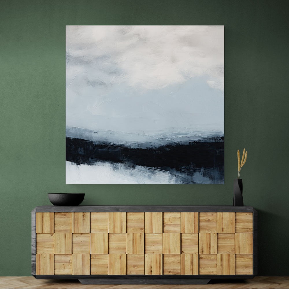 Abstract Landscape Artwork In A Cold Storm Abstract Landscape Artwork In A Cold Storm