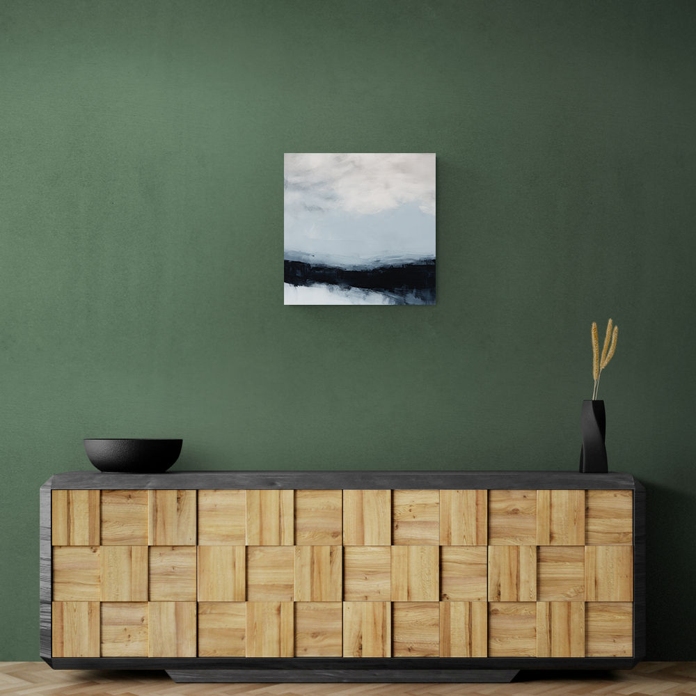 Abstract Landscape Artwork In A Cold Storm Abstract Landscape Artwork In A Cold Storm