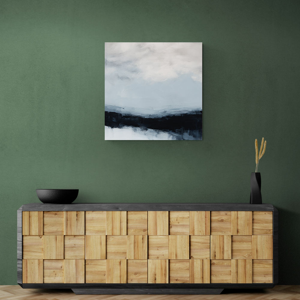 Abstract Landscape Artwork In A Cold Storm Abstract Landscape Artwork In A Cold Storm