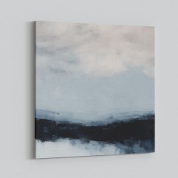 Abstract Landscape Artwork In A Cold Storm