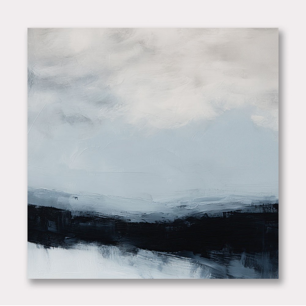 Abstract Landscape Artwork In A Cold Storm Abstract Landscape Artwork In A Cold Storm
