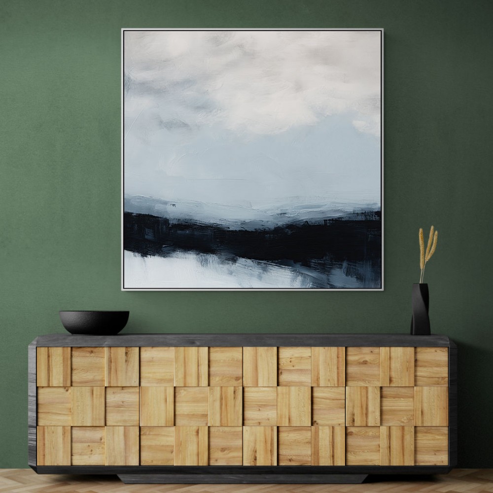 Abstract Landscape Artwork In A Cold Storm Abstract Landscape Artwork In A Cold Storm