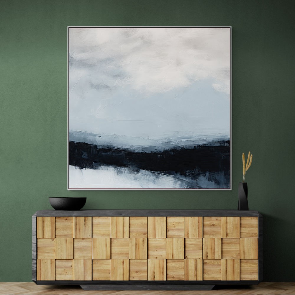 Abstract Landscape Artwork In A Cold Storm Abstract Landscape Artwork In A Cold Storm